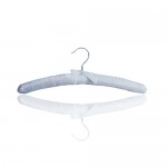 Satin Padded Coat Hanger in Ivory-per50