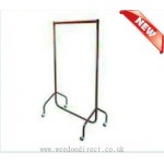 Trolley -Garment Rail 6ft Long-Black