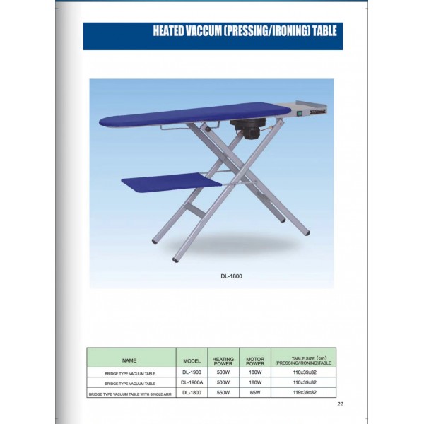 DL-1800 heated vaccum [pressing/ironing]table