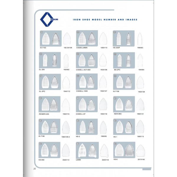 DL-IRON SHOE MODEL NUMBER AND IMAGES