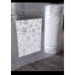 Clear/clear Snowflake Printed Polythene Rolls - class - 40in 10KG