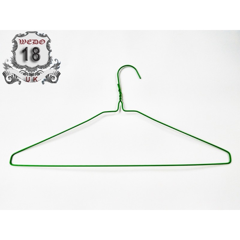 13G Strong Green Wire Steel Coat Hangers 50x 100x 500x UK 20 Years Brand 