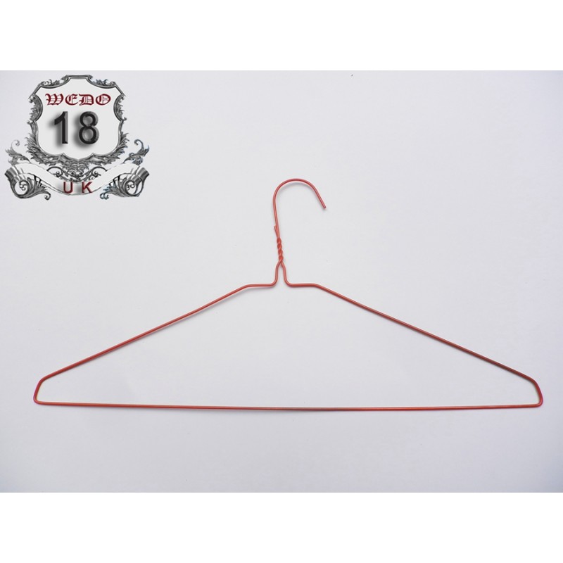 uk market 16"/40cm 12pcs Wedo Extra Strong Brown wire  cloth coat hanger 13G 