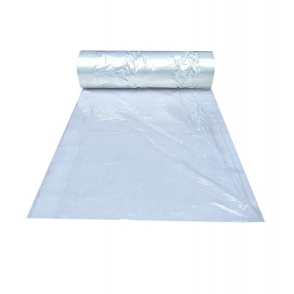 Clear/clear Snowflake Printed Polythene Rolls - class - 54in 10KG