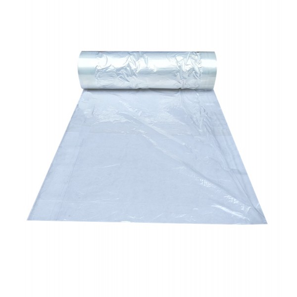 Clear/clear Snowflake Printed Polythene Rolls - class - 54in 10KG