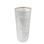 Clear/clear Snowflake Printed Polythene Rolls - class - 54in 10KG