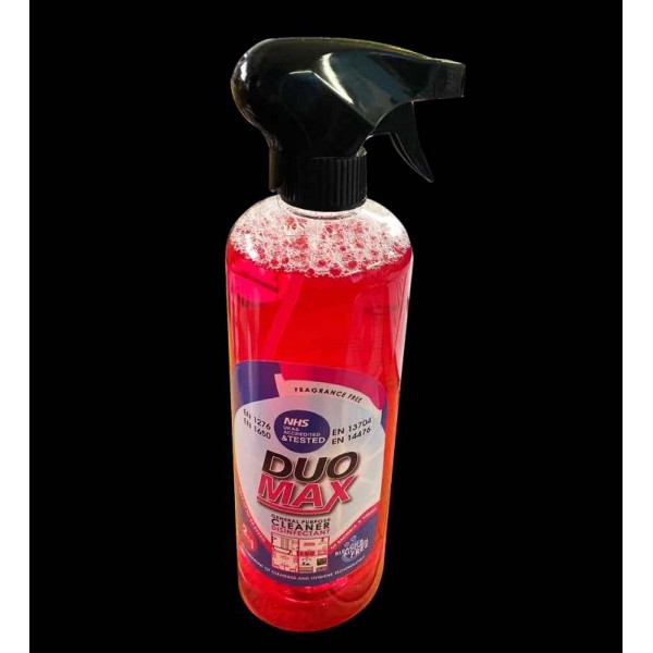 DUOMAX 750ML GP CLEANER SANITISER---NHS UKAS ACCREDITED & TESTED
