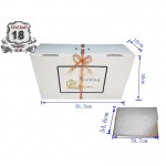 Wedding Box-1PCS  with  tissue paper 