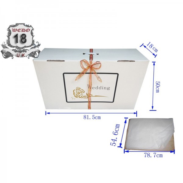 Wedding box-3 pieces with  tissue paper £10 off