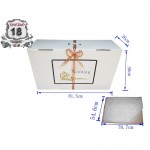 Wedding  dress Box -3 pieces with tissue paper