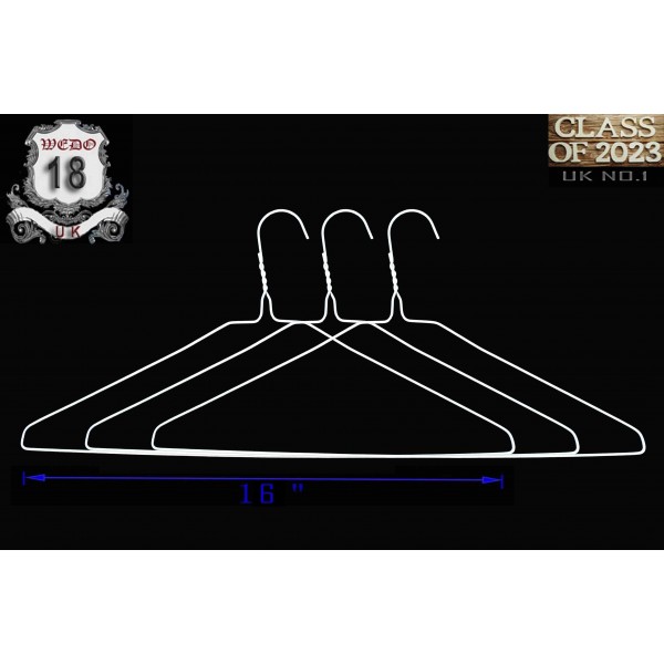 Shinning 16" Galvanized  Swan Suit Hanger -13G KING
